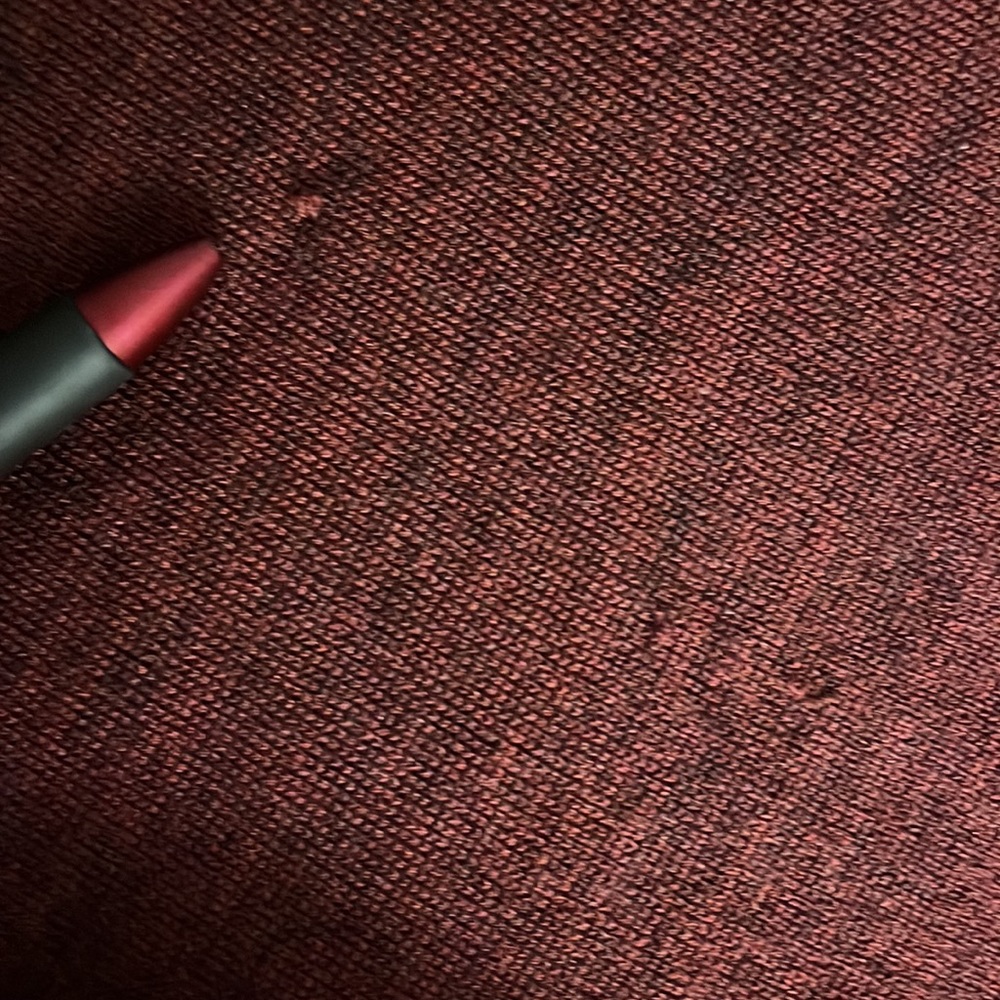 Max Studio Hooded Wool Open Front Red & Grey Card… - image 8